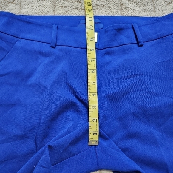 Size 12 Capri Royal blue pockets Cotton Summer slim fit pants APT.9 - Picture 13 of 15